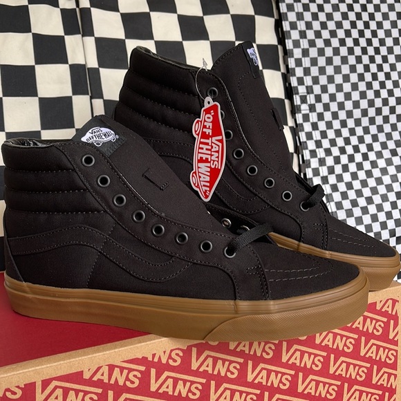 Vans WMNS Sk8-Hi Reissue Canvas Gum Black/Light Gum  sneakers - Picture 7 of 16